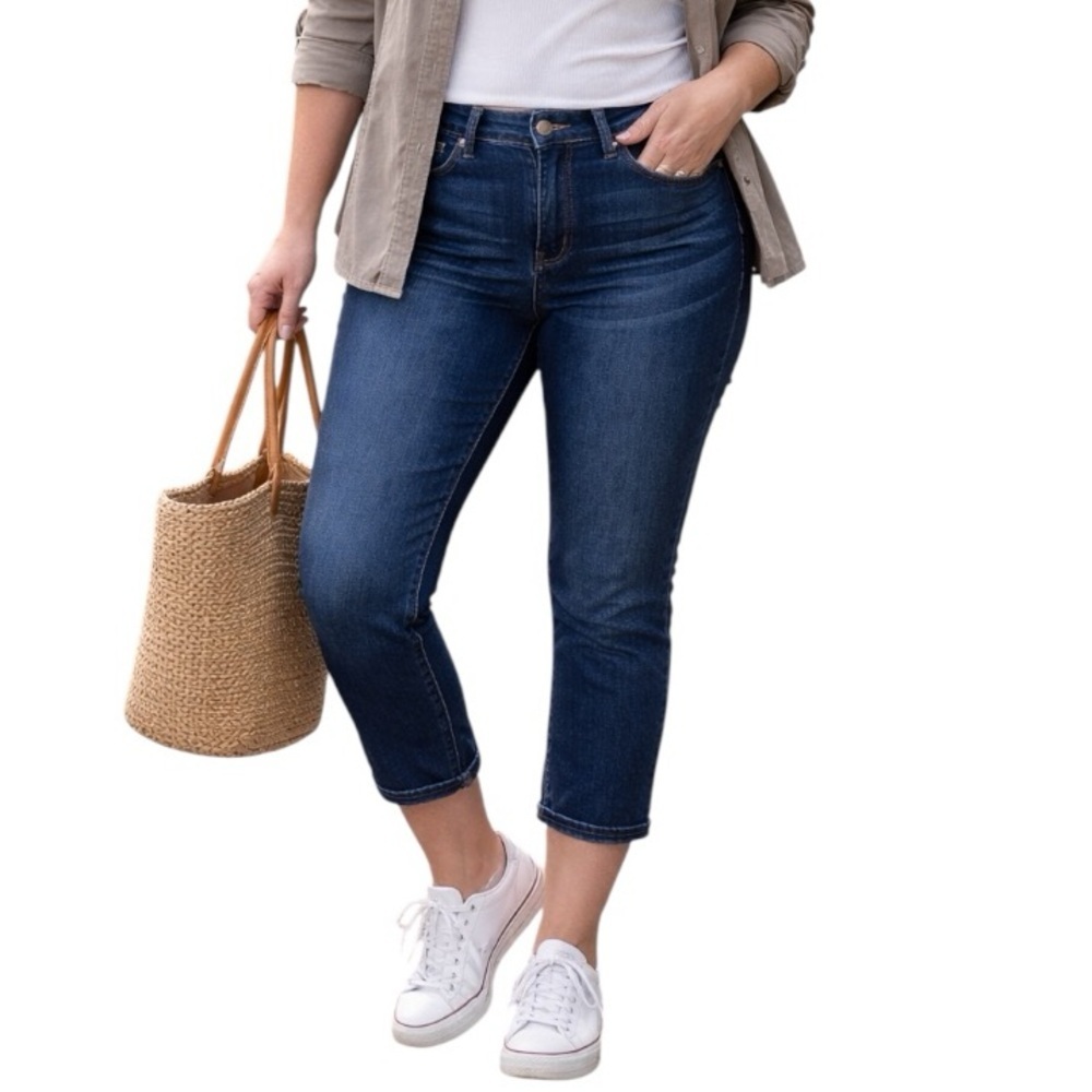 Pistola 31” High Rise Modern Cropped Dark Wash Denim Jeans